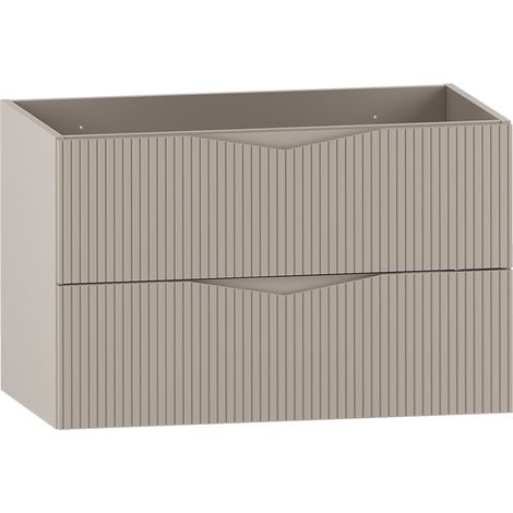 Waschtischunterschrank 80cm Tao mit 2 Schubladen, Kaschmir
