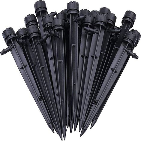 100pcs Goutteur Irrigation, Réglable de Tuyau Système D'arrosage, Automatique Goutte à Goutte,Micro Gicleurs Drippers pour Plante Serre DIY Jardin
