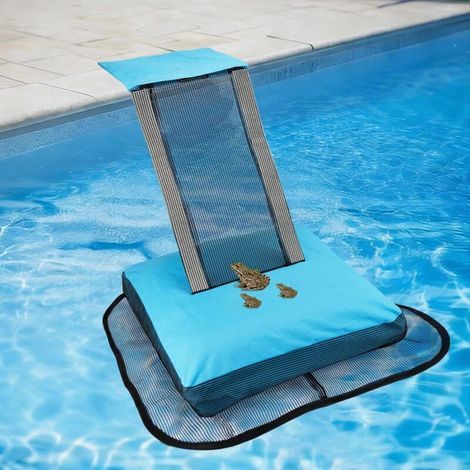 Rampe de sauvetage pour animaux de piscine, grenouilles de piscine, sauvetage d'animaux de piscine, sauvetage pour crapauds, grenouilles, lézards, canards, serpents, souris, bleu