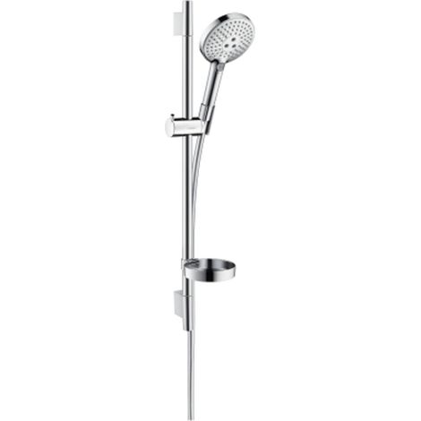 hansgrohe Raindance Select S Set doccia 120 3jet con asta doccia 65 cm e portasapone Cromo, 26630000
