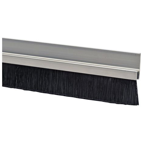 Plinthe brosse sur profil aluminium - Support H Argent 40 mm 25