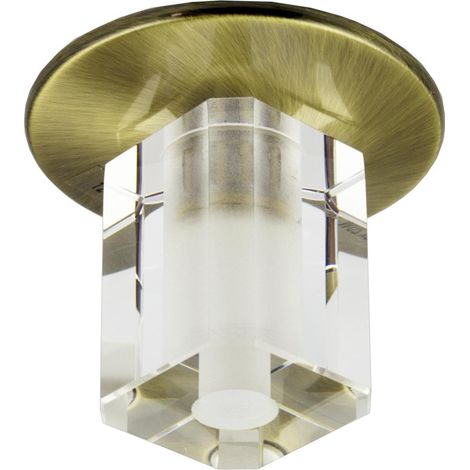 Spot encastré patiné rond cristal 1xG4 12V Candellux