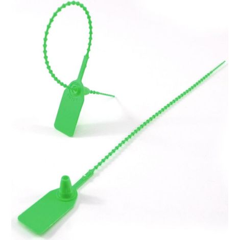 Scellés de sécurité en plastique Étiquettes Pull-Tite numérotées Étiquette inviolable pour extincteur de bagages (200 x vert) (1/3)