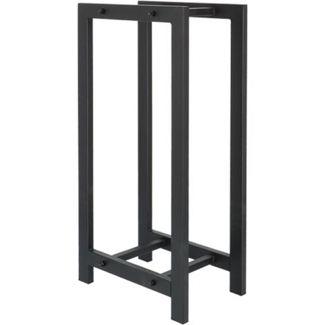 Range bois en fer - Noir - L 37,8 x P 23,2 x H 77 cm - Livraison gratuite (1/3)