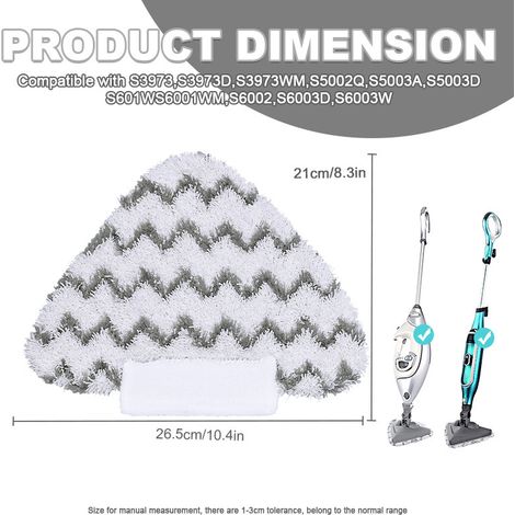 Ersatztücher (3 Stück) für Shark Mikrofaser-Dampfreiniger S3973D, S3973, S5003D und S6002