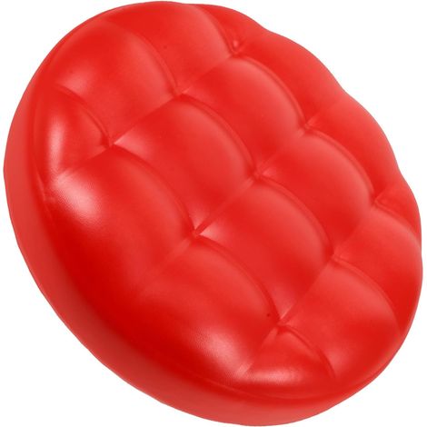Coussin rond rouge pour tabouret de bar, remplacement confortable
