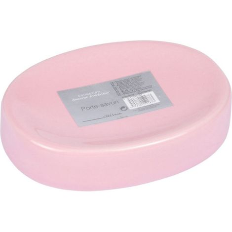 Porte Savon en Céramique "Vitamine II" 11cm Rose