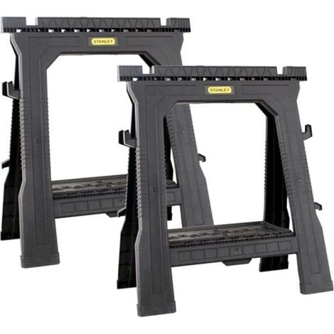 STANLEY® Hand Tools Folding Sawhorses (Twin Pack)