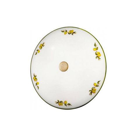 Kolarz NONNA - Plafonnier affleurant à motifs en verre de style cottage, laiton antique, 2x E14 (1/4)