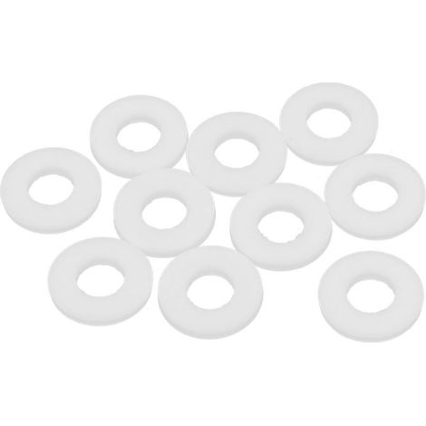 10 pièces 18x8x2mm Flasque PTFE Dichtungsdichtung Sanitär Rohrfitting Ferrule Blanc (1/2)
