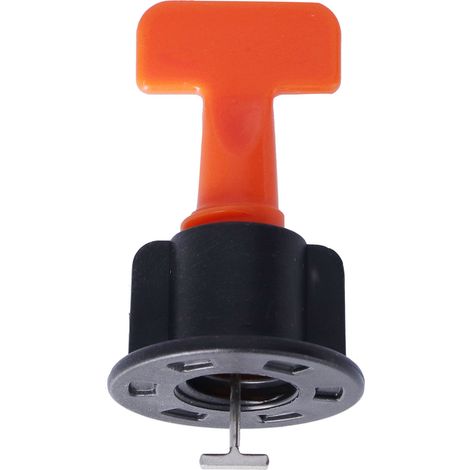 Lot 50 niveauurs carrelage réutilisables avec clé acier inox PP pour sol mur 3-16mm joint 2mm (1/5)