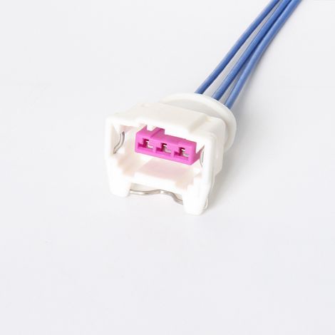 DJ7024E-3.5-21 is a white connector for car horn jacks (144473-8). (1/4)