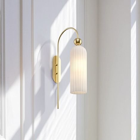 [NEUWERTIG] B-Ware Maytoni Wandleuchte Wandlampe Antic dimmbar Leuchte Metall Glas messing weiß