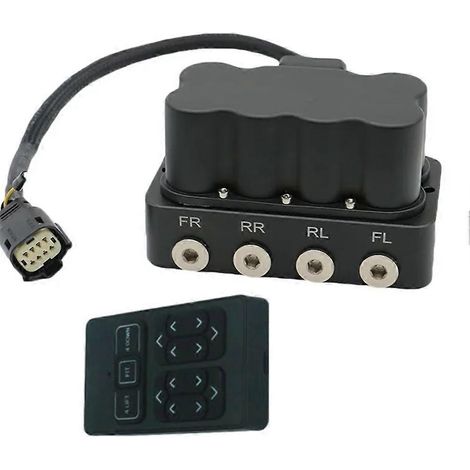 Système de suspension pneumatique à bloc de vannes étanche compatible avec les voitures, les camions et les remorques collecteur de solénoïdes 200 Psi avec interface déportée 1-4 NPT. (1/5)