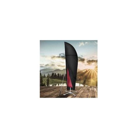 Housse de Parasol Déporté, Étanche, CoupeVent, AntiUV, Robuste Tissu 210D Oxford Housse de Protection pour Parasol avec Tige Télescopique (280x30/81/45cm)