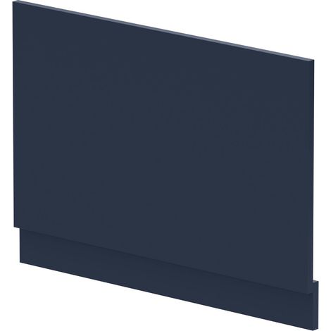 800mm Edge/Power Straight End Bath Panel & Plinth - Matt Midnight Blue