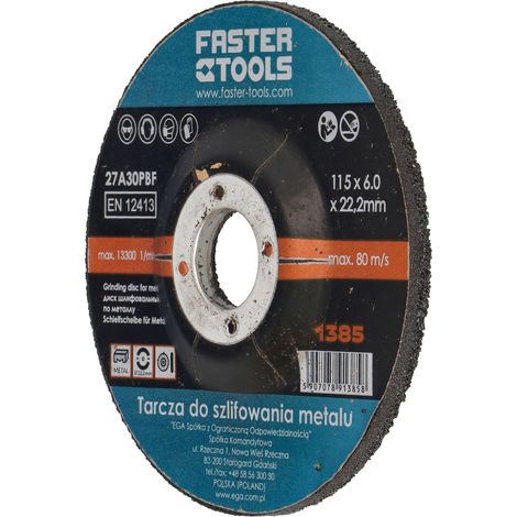 Faster Tools Metallschleifscheibe 125x6mm (1/2)