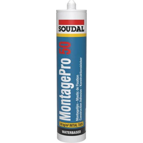 Soudal Montagekleber MontagePro 50 310ml  Konstruktionskleber  Montage Kleber  Kraftkleber