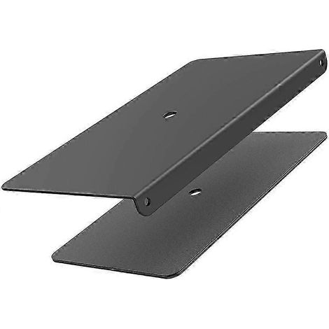 Plaque de renfort en acier pour support de moniteur, idéale pour les surfaces fragiles comme le verre fin. Compatible avec la plupart des supports de moniteur. (1/5)
