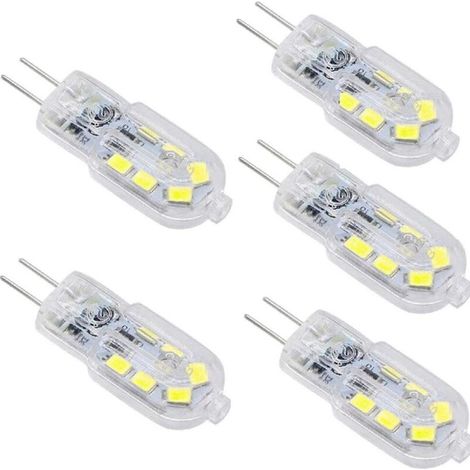 Bardusch-G4 LED 3W Ampoule, 200LM, AC/DC12V, Equivalent 25W Ampoule à Halogène, blanc 6000K, SMD 2835 LED ampoule 360 Angle de faisceau pour plafond intérieur cuisine éclairage,5 pièces (1/5)