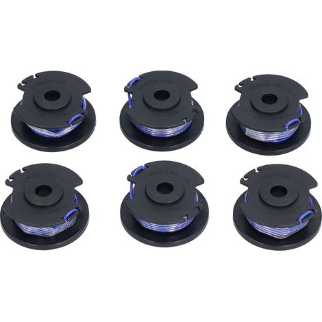 de 6 bobines de fil de rechange pour coupe bordures sans fil
