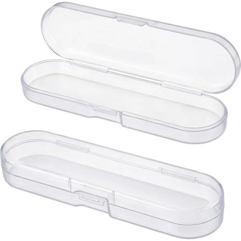 de 2 boîtes transparentes pour fournitures scolaires et de (1/5)