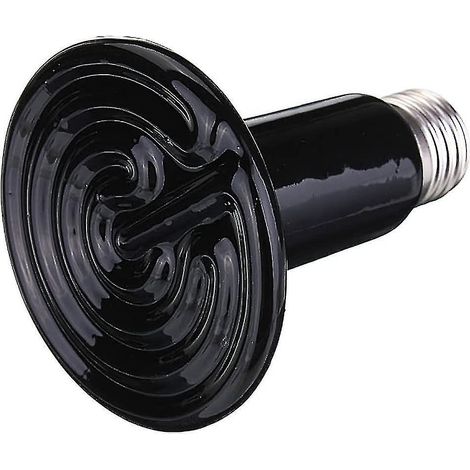 Ampoule chauffante en céramique 150 W 220 V, émetteur infrarouge, lampe chauffante pour animaux et reptiles, noire (1/5)