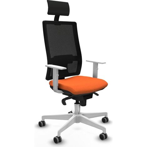 piqueras-y-crespo Chaise moderne orange confortable bureau (1/3)