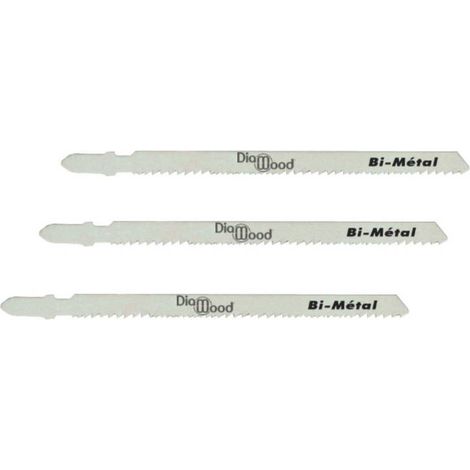 3 Lames Scie Sauteuse Universelle BIM Lu. 110 x 1,8 mm TPI - Fraisée Ondulée - Pour Coupe de Bois et Métal - Diamwood