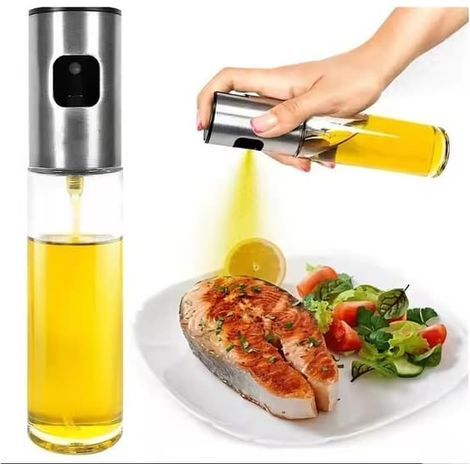 Spray Bottle for Oil and Vinegar – 100 ml Silver (1/5)