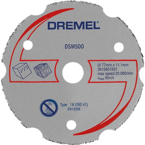 Dremel DSM500 disco de Corte 77 mm carburo
