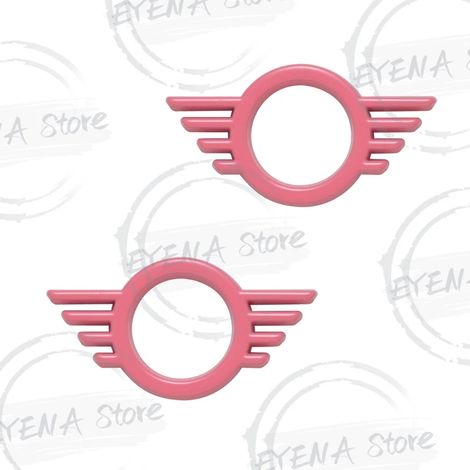 (2 pièces) 2 pièces compatibles avec Mini Cooper R55 R56 R57 R58 R59 F54 F55 F56 F60. Logo, badge métallique, autocollant intérieur, emblème de verrouillage de porte/vitre. (1/4)
