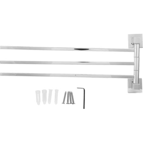 Porte-serviettes acier inoxydable pour salle de bain (1/5)