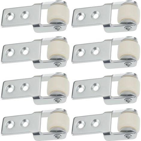 8 Pièces Roue de Guidage pour Rail de Porte Coulissante de 15mm de Diamètre Roulette de Guidage pour Porte Coulissante Pour Portes de Placard de Table à Manger Porte en Verre (1/5)