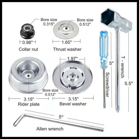 Chaîne de tronçonneuse à 52 maillons, pas LP 3/8 pouce, jauge 0,50 pouce (1,3 mm), faible rebond, paquet de 4 chaînes pour guide-chaîne de 14 pouces (35 cm) - INHHU (1/4)
