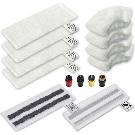 Für Kärcher Easyfix SC1 SC2 SC3 SC4 Dampfreiniger-Set, Bodentuch, Handdüsenkappen, Schleiftuch, Rundbürste (1/5)