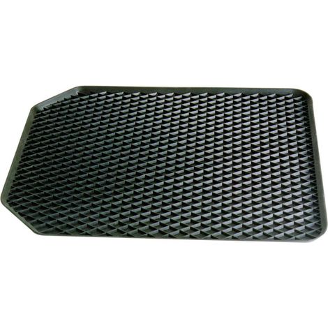 Tapis de voiture en caoutchouc noir – Universel – Dimensions 55x45cm – Rebords surélevés pour protection – Antidérapant – Hp Autozubehör (1/2)