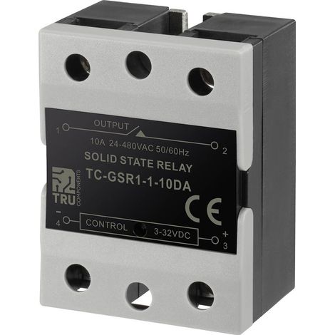 TRU COMPONENTS Relè a semiconduttore TC-GSR-1-10DA 10 A Tens.comm.max: 480 V/AC Commutazione in corrente continua 1 pz. (1/4)