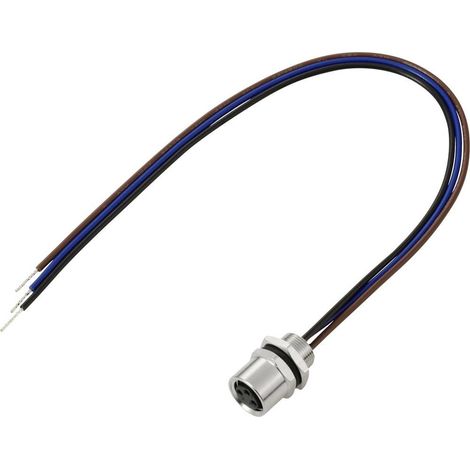TRU COMPONENTS TC-13751980 Cavo di collegamento M8 x 1 Presa dritta 0.2 m Numero di poli: 3 1 pz.