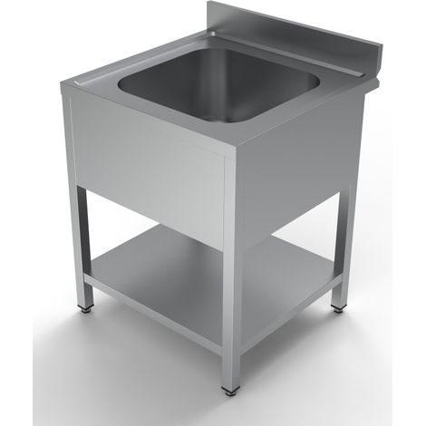 Plonge évier inox avec étagère - Combisteel (1/4)