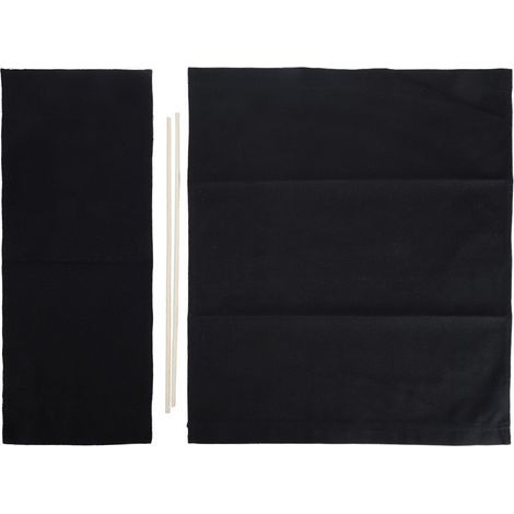 Lot de 1 housse de siège de remplacement en toile noire pour chaise de metteur en scène, accessoire de mobilier domestique