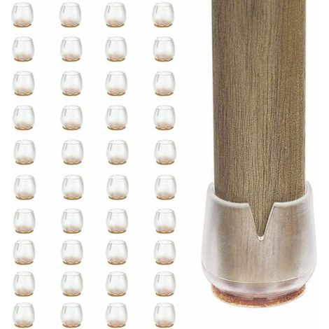 pied de chaise-40 PCS-feutre pied-17-21MMPatin silicone pour mobilier/chaises/meubles-embout de chaise anti-rayures-tampon chaise protection parquet,T-Audace (1/5)