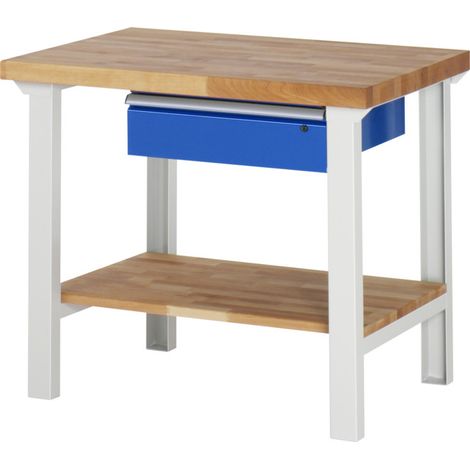 Établi Rau modèle 7001 avec tablette LxPxH 1000x900x840mm