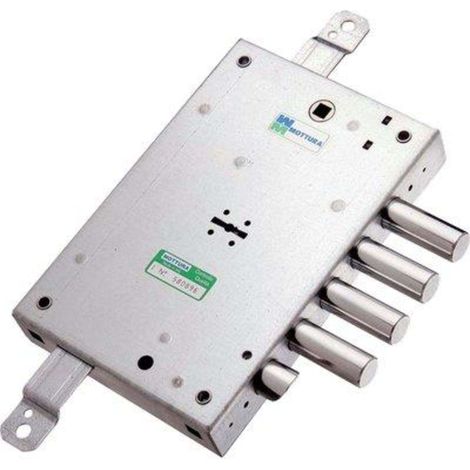 Serratura Triplice Applicare Con Scrocco Dm Blindate 52571/28 - mm.63 SX (52571ROMS 36)