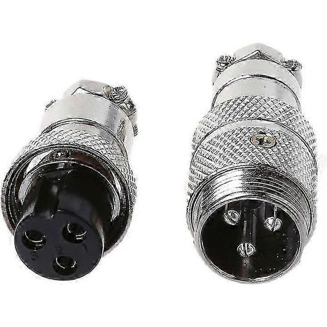 Gx16 Verschraubbarer Luftfahrt-Stecker, männlich/weiblich, 2/3/4/5/6/7/8-polig-3P