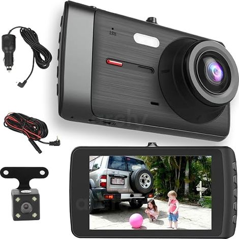 Dash Cam - Enregistreur Vidéo Voiture 1080P FHD - Angle Large 170° - Vision Nocturne IR - Mode Stationnement 24H - Capteur G - 1 Pièce (1/5)