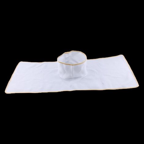 Tapis de protection de feuille de table de tatouage de lit de massage réutilisable avec trou blanc pour visage (1/5)