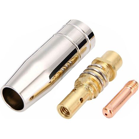 Buse à gaz MIG 15AK, pointe de Contact en cuivre, bielle, pièces de torche de soudage MAG, 3 pièces (1/5)