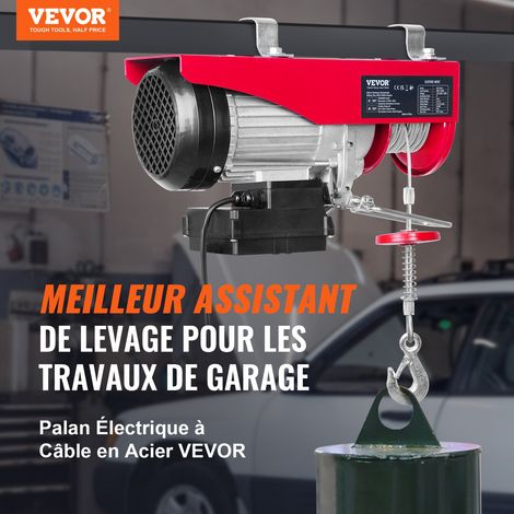 Treuil à Câble Électrique 800 kg Palan Électrique avec Télécommande sans Fil 1450 W Treuil-Palan 10 m/min Hauteur de Levage Câble Simple 12 m Moteur pour Garages Entrepôts Usines (1/5)