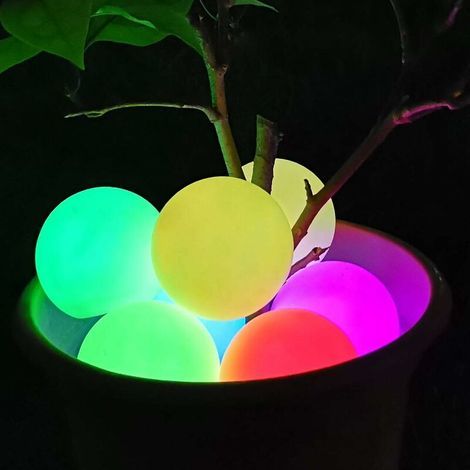 Lumière de Spa à LED, Lumière de Piscine Flottante Étanche IP68, Lumière de Bain Changeante de Couleur, Lumière de Boule de Bain à Remous pour Cadeau D'enfants,Fête,Décor Intérieure et 1pc Extérieure- (1/5)